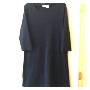 All for Color Navy blue shift dress